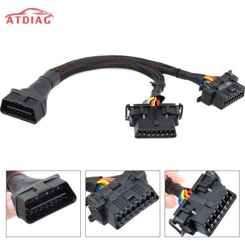 2021 OBD2 Extension Cable OBD 16pin male to female For ELM 327 V1.5 For Auto Car Diagnostic Tool Scanner with free shipping