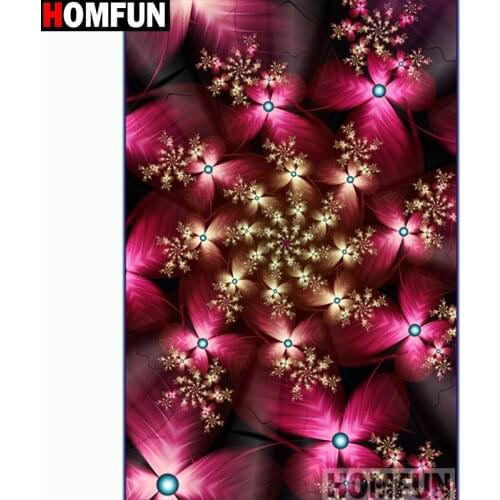 HOMFUN Full Square/Round Drill 5D DIY Diamond Painting "Mandala flower" Embroidery Cross Stitch 5D Home Decor Gift A14502