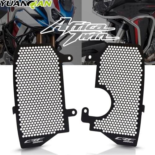 Motorcycle Aluminum Radiator Guard Cover Grill Guard For Honda CRF1000L CRF 1000L Africa Twin ADV ADVENTURE Sports 2016-2019 18