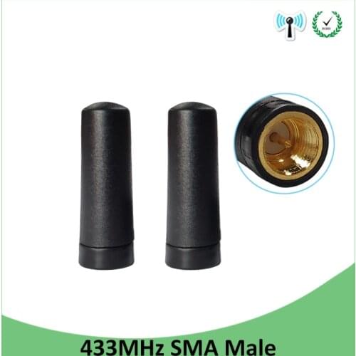 5pcs 433 MHz Antenna 2.15dBi SMA Male Connector Mini Size 433MHz antena directional antenne for wireless Lorawan watermeter
