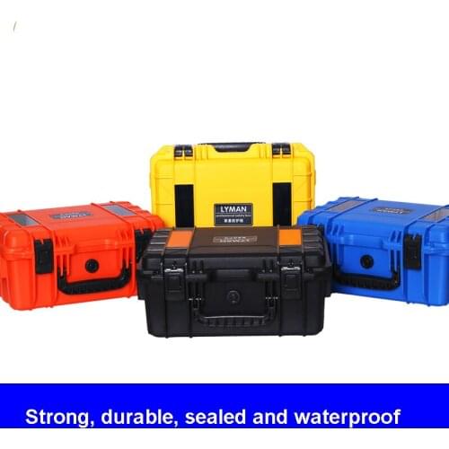 ABS Plastic Waterproof Dry Box Safety Equipment Case Portable Tools Outdoor Survival Vehicle Toolbox Anti-collision Container