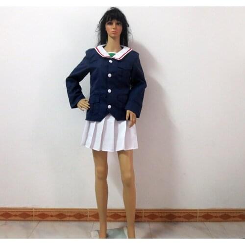 Girls und Panzer Yukari Akiyama Oarai Prefectural Girls High School Halloween Uniform Outfit Cosplay Costume Customize Any Size