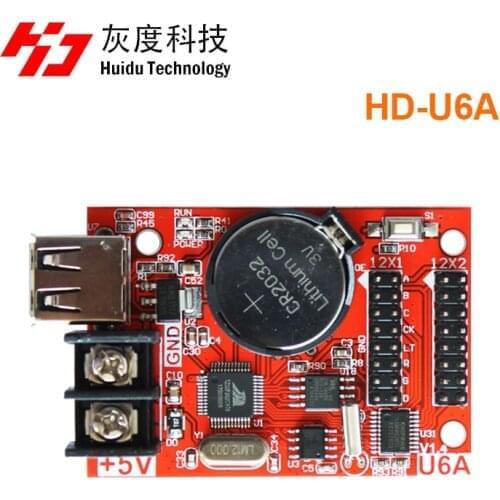 Huidu HD-U6A u-disk single color led card work for single color & dual color led screen display module controller