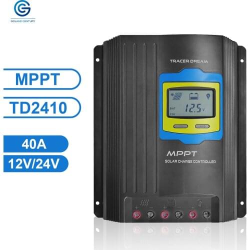 Goland Century TD2410 CE Rohs MPPT Solar Charge Controller 12V 24V 40Amp For Solar Power System Home