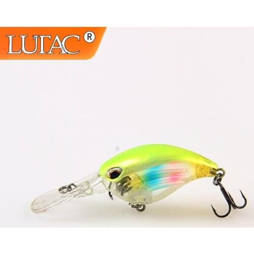 Lutac Crankbait Fishing Lures Pesca Hard Plastic Artificial Baits Tackle Laser BKK Hook 60mm 5.8g