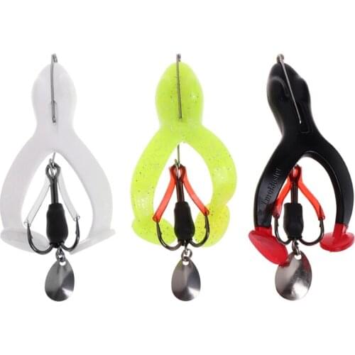 M5TC Fishing Bait Artificial Frog Soft Lure Anti Hanging Crankbait 9cm17g Sequin Hook