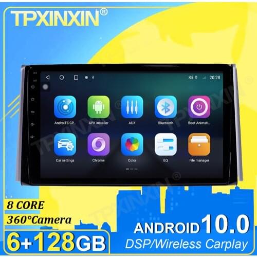 PX6 IPS Android 10.0 6G+128G Carplay 360 Camera For Toyota RAV4 2019 Multimedia Player Radio Tape Recorder Video Navi GPS DSP