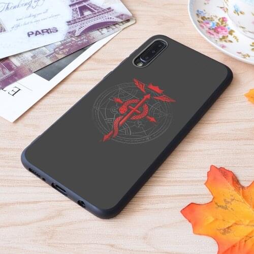 Fullmetal Alchemist Flamel Print Soft Silicone Matt Case For Samsung Galaxy S Note and Galaxy A