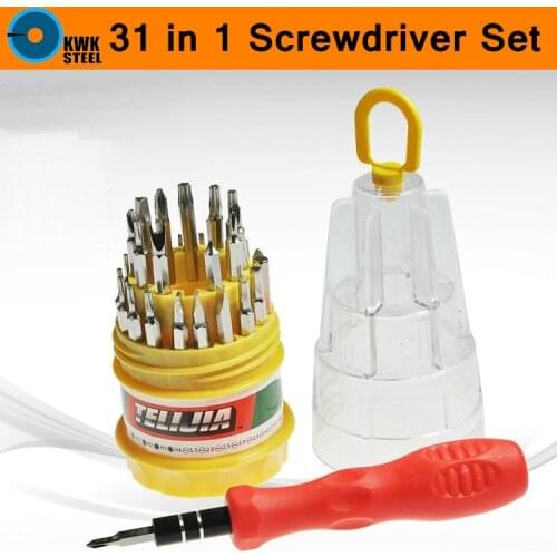 Magnetic Screwdriver Bit Torx Screwdriver Set 31pc DIY Tool Set Cellphone Watch Laptop Fix Repair Universal Portable Home Tools
