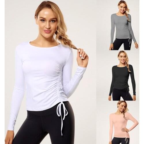 New Sports Tops Gym Women Fitness T Shirt Woman Long Sleeve Yoga Tops Womens Gym Tops Sport Wear Women