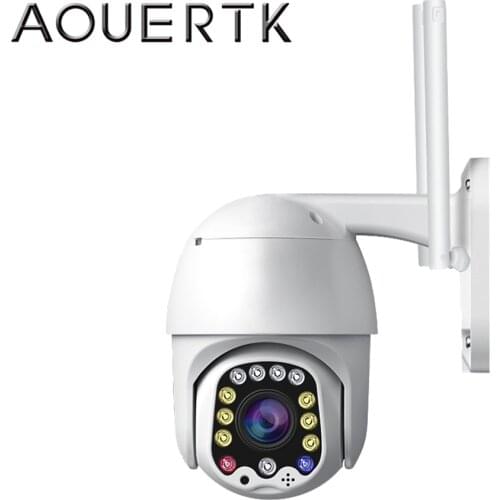 Cloud Wifi PTZ Camera 1080P Outdoor 2MP Home Security IP Camera 4X Digital Zoom Speed Dome Camera waterproof Camera with Siren