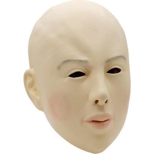 Sexy Beauty Latex Face Mask Halloween Carnival Costume Human Female Party Crops Masquerade Crossdress Costume Cosplay Mask
