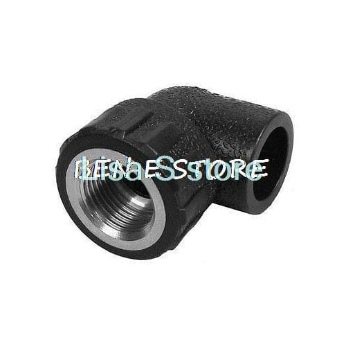 Plastic PT 1/2" Female Thread 20mm Slip Elbow Pipe Connector Adapter