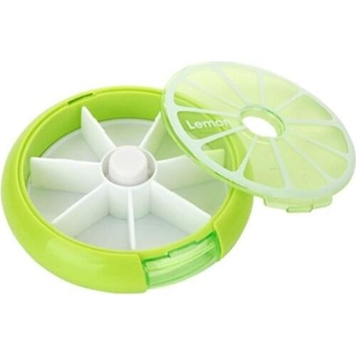 Portable Round Shape Small Medicine Pill Box Portable 7 Days Weekly Travel Medicine Holder Tablet Storage Case Container Hot