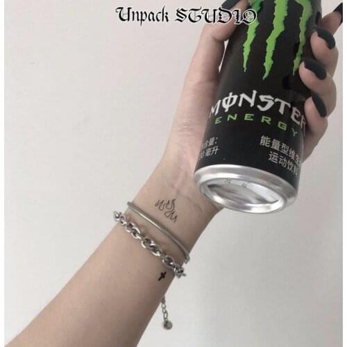 Simplicity INS Style Cool Hip-hop Punk Street Thick Chain Bracelet Men and Women Celebrity Inspired Couple Girlfriends Bracelet