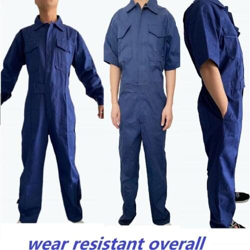 Men Women Working UniformLong Sleeve Workwear Clothes Car Workshop Welding Suit Mechanical Working Overalls Coveralls