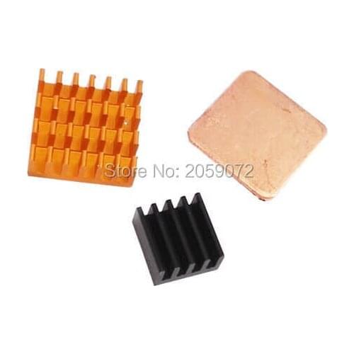 Raspberry Pi heatsinks kit Black golden Copper heatsink
