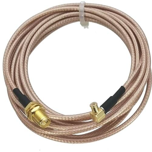 RG316 RF pigtail RP-SMA RPSMA female plug nut bulkhead to MCX male right angle Cable 4inch~10M