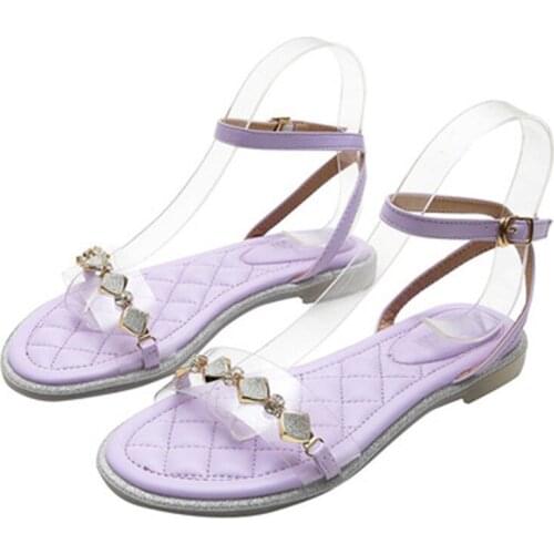 Fairy Windy Sandal Womens Summer 2021 External Sandal Womens Airable Flat Roman Sandal Large Size Womens Shoes