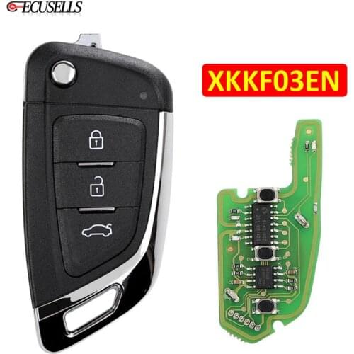 Xhorse XK Series 3 Buttons Universal Wire Remote VVDI Remote Car Key For VVDI2 / VVDI Mini / Key Tool Max XKKF03EN