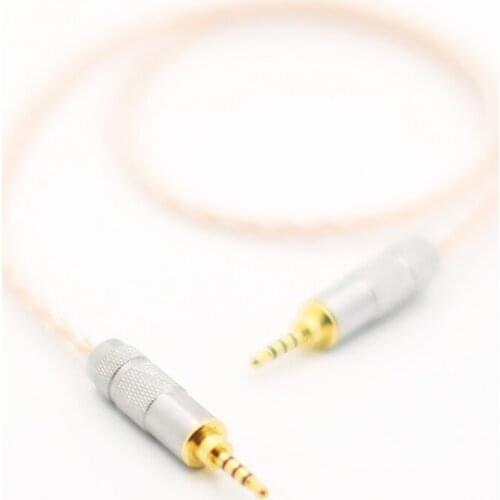 2.5mm to 2.5mm TRRS Balanced 4pin 8Croes Copper Silver Mixed audio Male to Male Aux Cord HIFI 2.5mm to 2.5mm balanced Cable