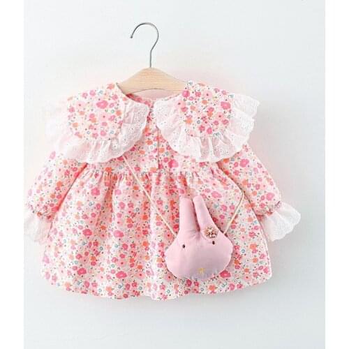 4 pieces/lot) 2021 New Arrival Girls Fall Dress 081707