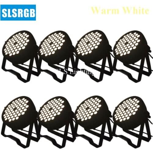 8pcs/lot NEW FLAT SLIM PAR Warm White 3w 54pcs led par 64 led lighting lamp led par 54*3w led light led stage disco dj wedding