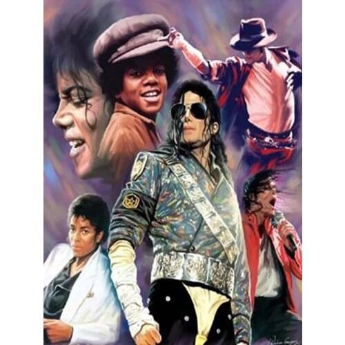 5D diy diamond painting diamond embroidery full drill cross stitch crystal square 3d Michael Jackson diamond painting home decor