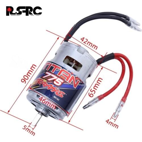 1PCS RC Car Trx Titan 775 Motor 10-Turn 10T 16.8V EP 4WD 1:10 1/10th Models Truck Summit Off Road #5675 Remote Control Cars