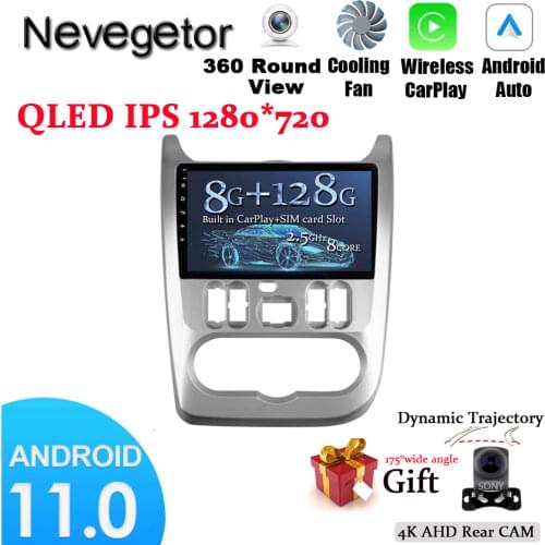 Car Radio 2009-2015 For Renault Logan 1 Sandero Black Fascia Auto Radios for Dacia Duster 2010-2017 Lada Largus GPS Navigation