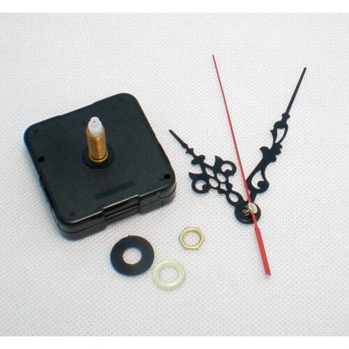 Free shipping 2pcs/lot 23mm Quartz Clock Movement Kit Spindle Mechanism shaft with hands