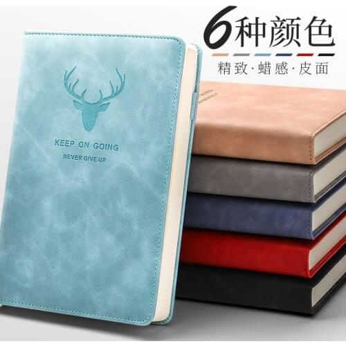 Aesthetic A5 Notebook Vintage Thick Soft Beautiful Notepad Personalised Business Office Accessories Notebooks Leather Old