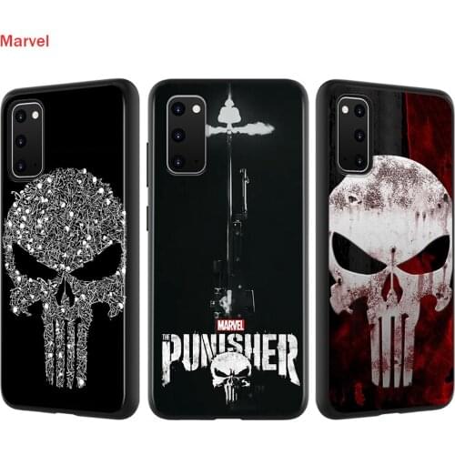 Marvel Punisher Skull For Samsung Galaxy A01 A11 A12 A22 A21S A31 A41 A42 A51 A71 A32 A52 A72 A02S Soft Phone Case