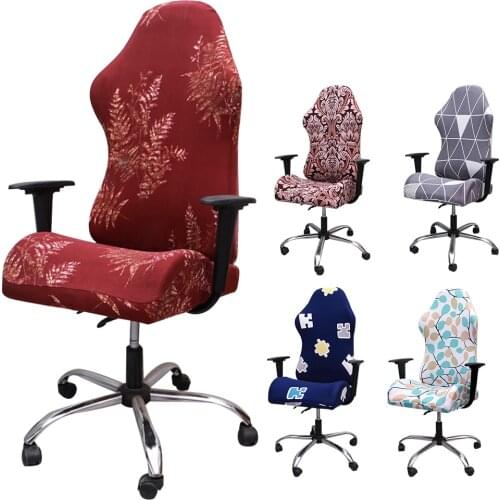 Home Elastic E-sports Office Internet Cafe Anchor Chair Cover Soft Material Quick Stretch Recovery Easy To Clean And Wash