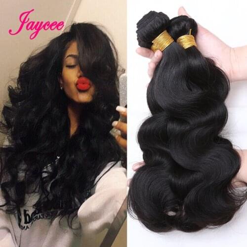 Jaycee Hair Brazilian Body Wave Hair 4 Bundles 8-26 Inches Remy Human Hair Extensions Body Wave Brazilian Hair Weave Bundles