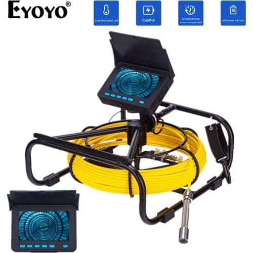 Eyoyo WP9604B 4.3" LCD Monitor Pipeline Endoscope Inspection Camera 30M Underwater Industrial Pipe Sewer Drain Wall Video Cam