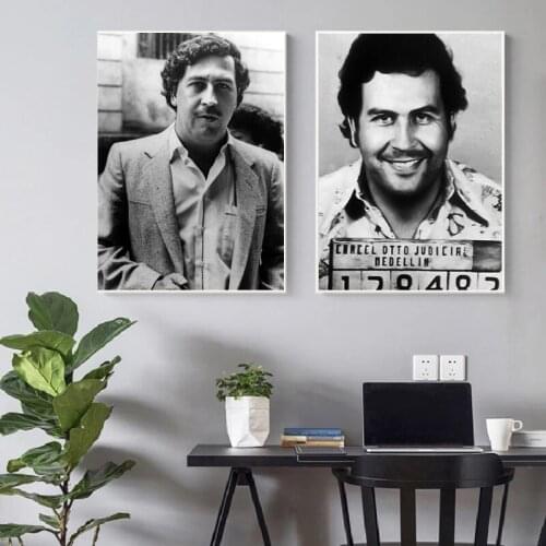 Pablo Escobar Character Legend Canvas Painting Vintage Poster and Prints Wall Art Pictures for Living Room Home Decor Cuadros
