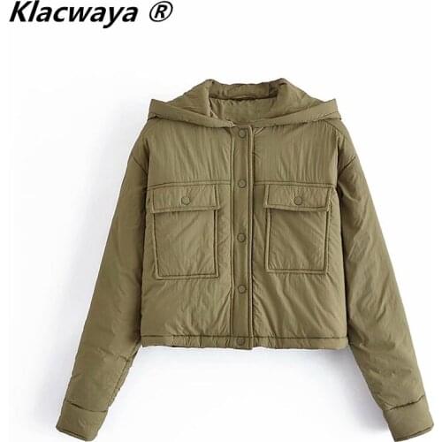 Женские куртки с капюшоном Klacwaya China At AliExpress