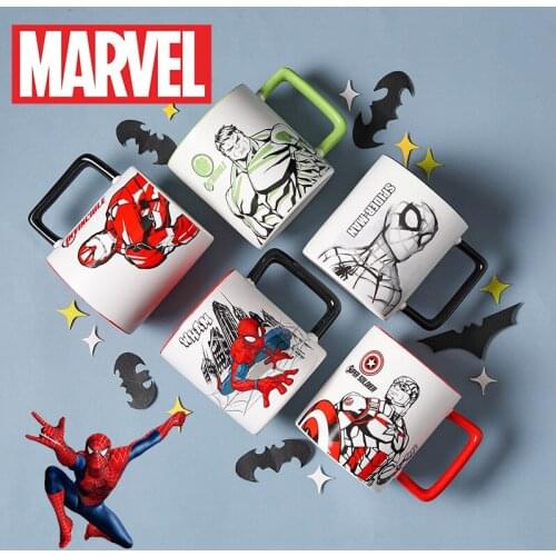 300ML Disney Marvel Spiderman Mug Cartoon Anime Mugs Cup Milk Coffee Water Mug Office Home Drinkware Christmas Thanksgiving Gift