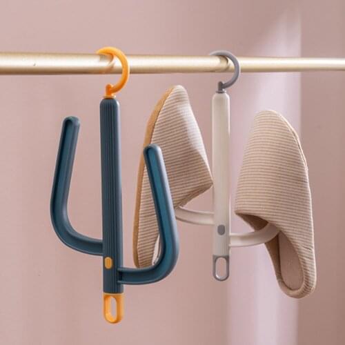 Multifunctional Rotatable Hook And Portable Shoe Rack Simple Universal Drying Clothes Shoe Towel Hook