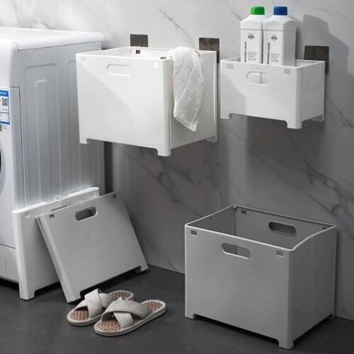 Wall Hanging Laundry Basket for Dirty Clothes Underwear Sock Bathroom Foldable Laundry Hamper Sundries Storage Box Toy Organizer