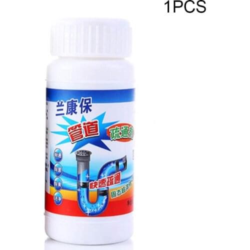 Pipe Dredging Cleaner Pipe Powder Sink Drain Bottled Cleaner tool Toilet Kitchen Deodorization Clogging Cleaning 110g 1pcs