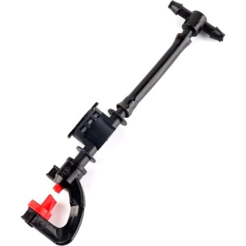 5-50sets Irrigation System 6mm Red Atomized sprinkler Kits with 4/7mm T Hose Anti-Drip Foggy Sprinkler Garden Irrigation Control