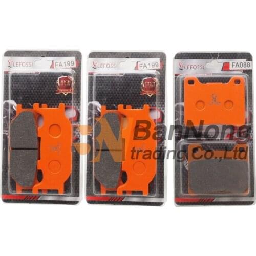 Motorcycle Front and Rear Brake Pads for YAMAHA XV 1100 XV1100 Virago 1999 XVS 1100 XVS1100 Drag Star Dragstar Classic 1999-2006