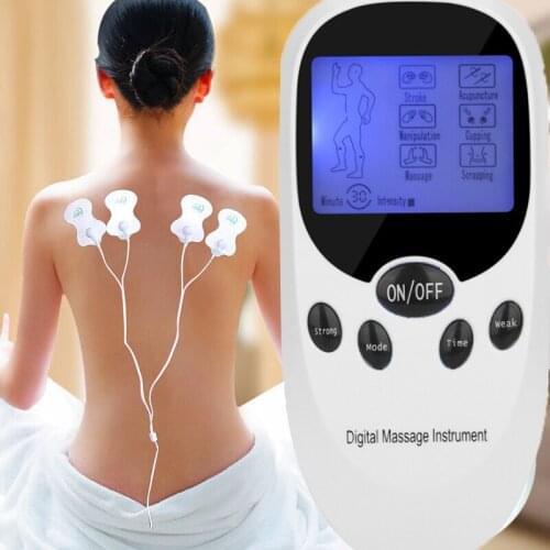 Handheld palm rechargeable tens digital electronic pulse massager therapy PRO low frequency massager