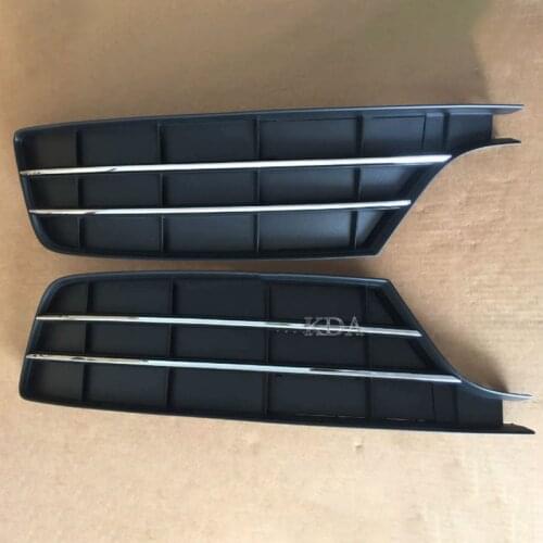 Auto Left Right Side Front Bumper Fog Light Grill Cover Racing Grills For Audi A7 2015 2016 2017 2018