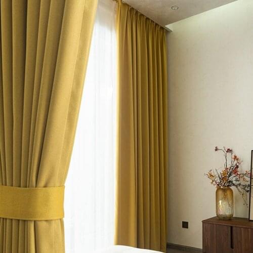 Modern Heat Insulation And Sunscreen Soundproof Curtains Bedroom Living Room Curtains Minimalism Thick Full Blackout Curtains