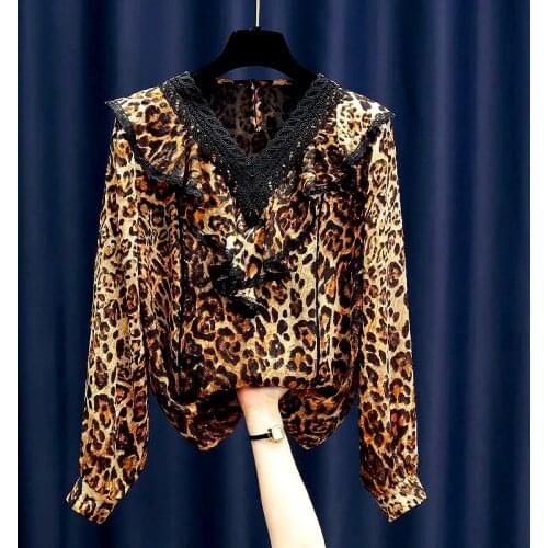 Леопардовые блузки VAHAMAS China At AliExpress