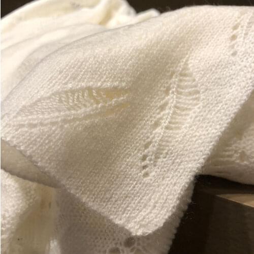 Knitted Shawl Scarf Women Knitted cashmere autumn and winter ladies soft, comfortable and warm solid color hollow scarf shawl