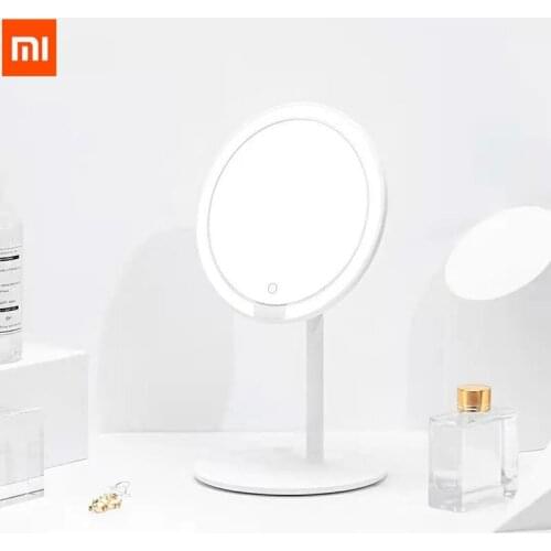 Xiaomi mijia Portable LED Makeup Mirror Brightness Adjustable Patented Surrounding LED Lamp Breads Ra 92* Cordless HD Make up